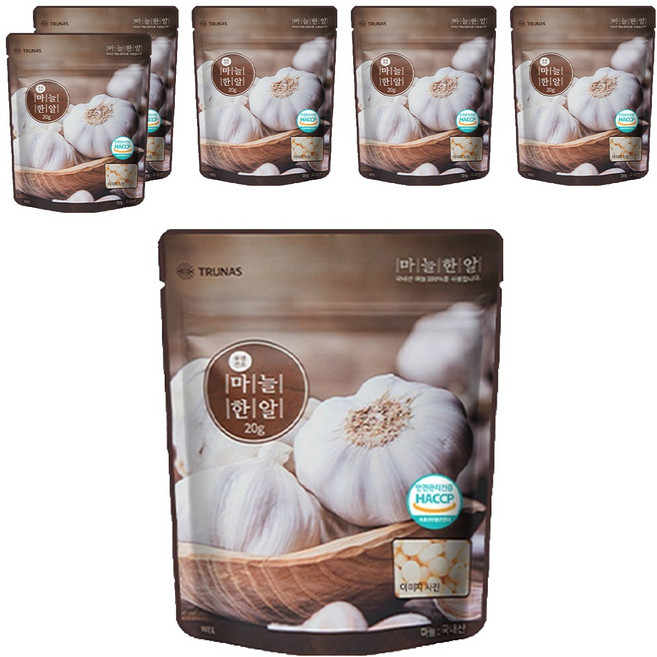 자연한알 간편양념 마늘한알, 20g, 6개