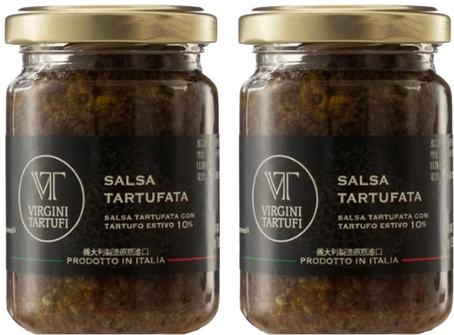 VIRGINI TARTUFI 夏季黑松露醬10%, 130g, 2罐