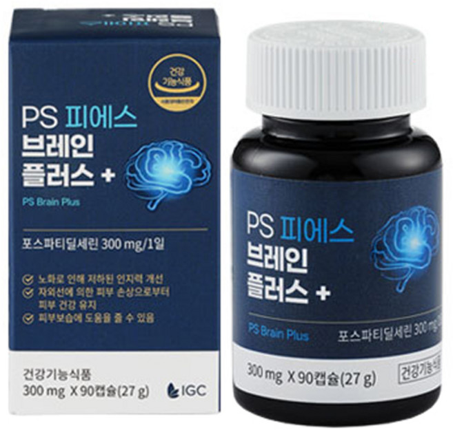 PS大豆萃取保健膠囊 300mg, 90顆, 1罐