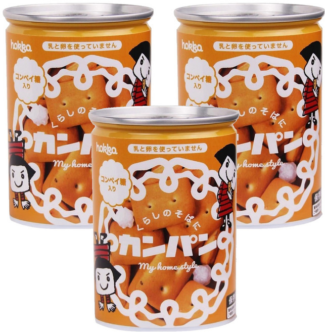 hokka 北陸製菓 備食口糧罐, 110g, 3罐