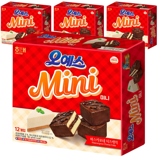 해태제과 오예스 미니, 192g, 4개