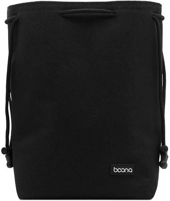 부나 프리미엄 카메라 파우치 L, 블랙, 1개