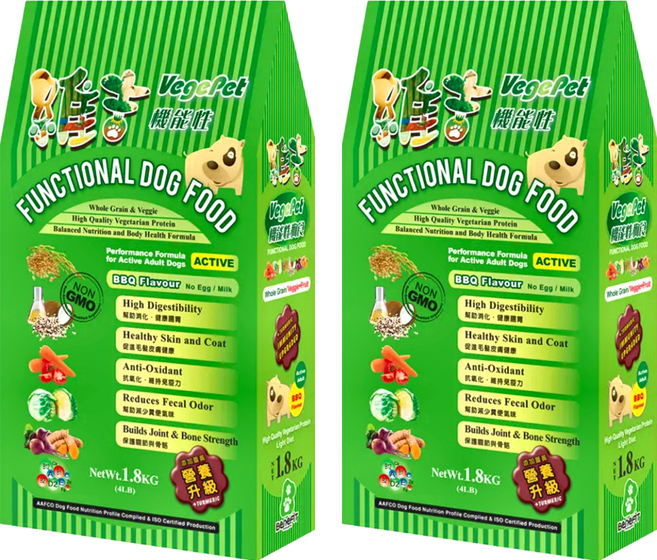 VegePet 維吉 機能素狗食, 2袋, 1.8kg