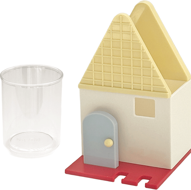 데미무드 또또와플 하우스 다용도 수납홀더, 바닐라, 1개