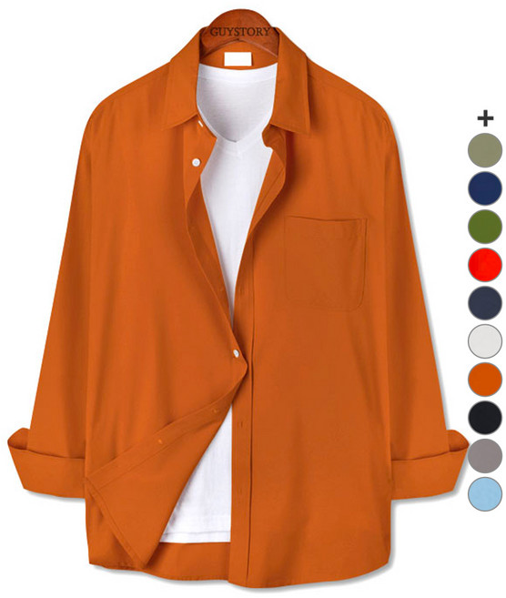 가이스토리 남성용 포켓 링클프리 셔츠