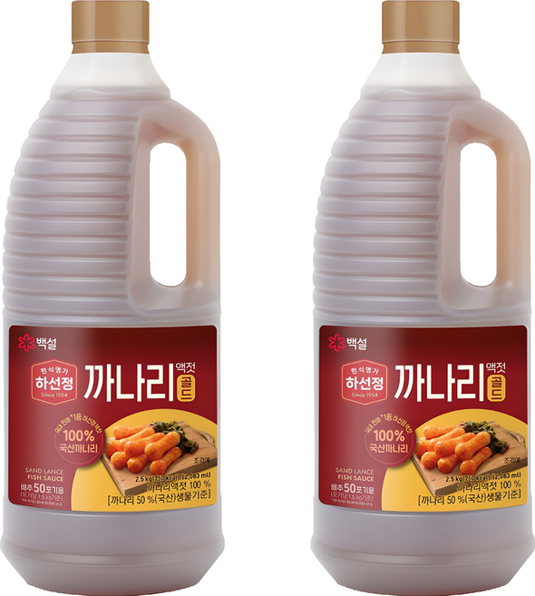 하선정 까나리액젓 골드, 2.5kg, 2개