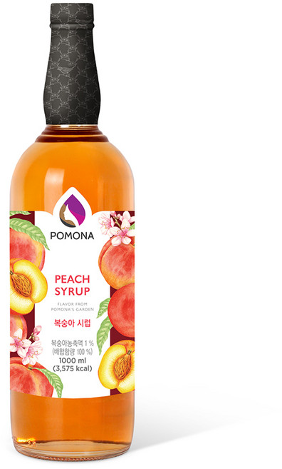 포모나 복숭아 시럽, 1L, 1개