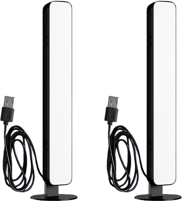 智能語音燈 附磁吸貼片 C427 109g 2個, 磁吸款 黑色 + 白色