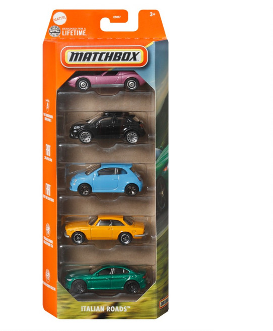 매치박스 베이직 5팩 1:64 어쏘트 C1817 미니카, 랜덤발송, 1개