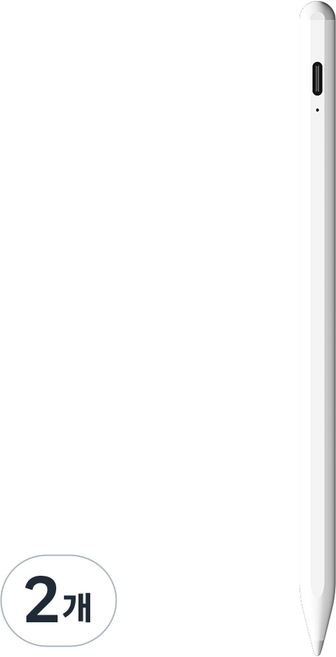 실크펜슬 V1 아이패드 호환 스타일러스 스마트 터치펜 SIPC-001-V1, 화이트, 2개