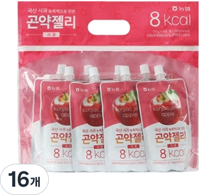 농협식품 곤약젤리 사과 8개입, 1.2kg, 2개