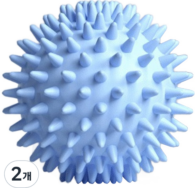 근육이완 요가 피트니스 마사지볼, 블루, 2개