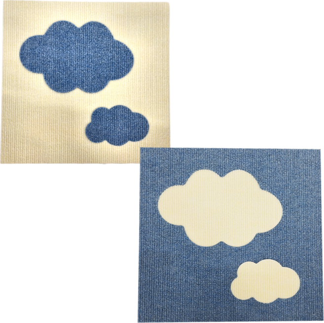SANKO Okudake Kyuchaku 地墊 2個, 雲朵
