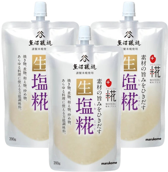 marukome 生鹽麴, 200g, 3包