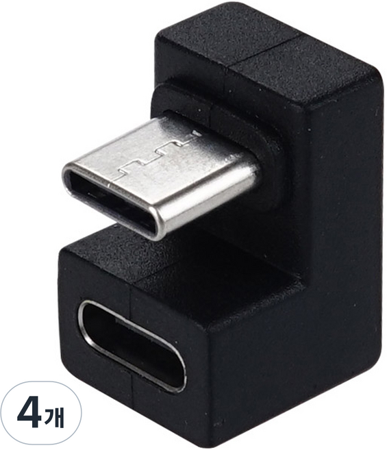 Coms USB 3.1 Type-C轉Type-C 前置彎頭轉接頭, 4個