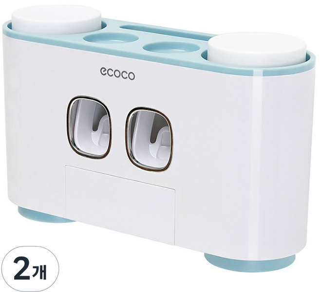 ecoco 윈프라이스 멀티 양치질 디스펜서, 블루, 2개