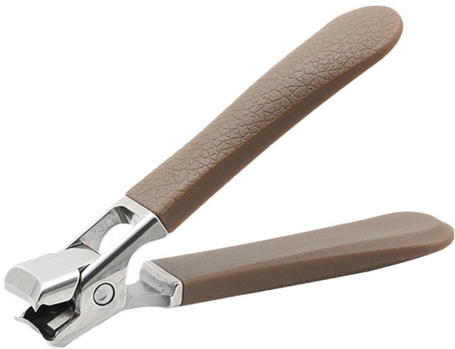 엘로브 홈 절삭력 강한 손톱깎이, 브라운, 1개