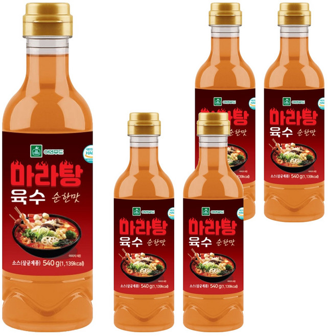 EN FOOD 麻辣燙湯底 原味, 470ml, 5個