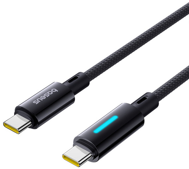 베이스어스 라이트 C타입-C타입 100W 고속 충전 데이터 케이블, 1개, 2m