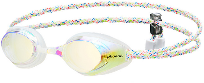 피닉스 레이싱 헬캣 미러 패브릭 수경 PR-208M FB, Clear, 1개