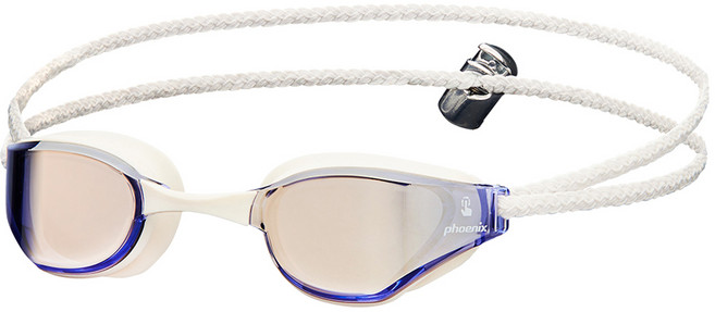 피닉스 디커브 미러 패브릭 터치안티포그 수경 PR-209M FB TA, 블루화이트, 1개