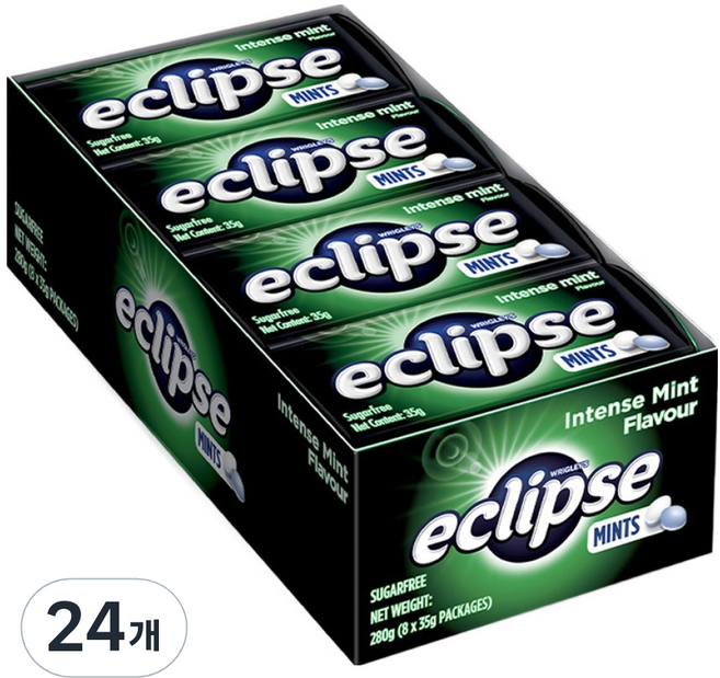 이클립스 인텐스민트 캔디, 35g, 24개