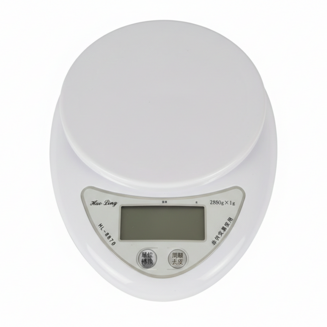 豪菱 家用電子秤, 2880g, 白色, HL-6878