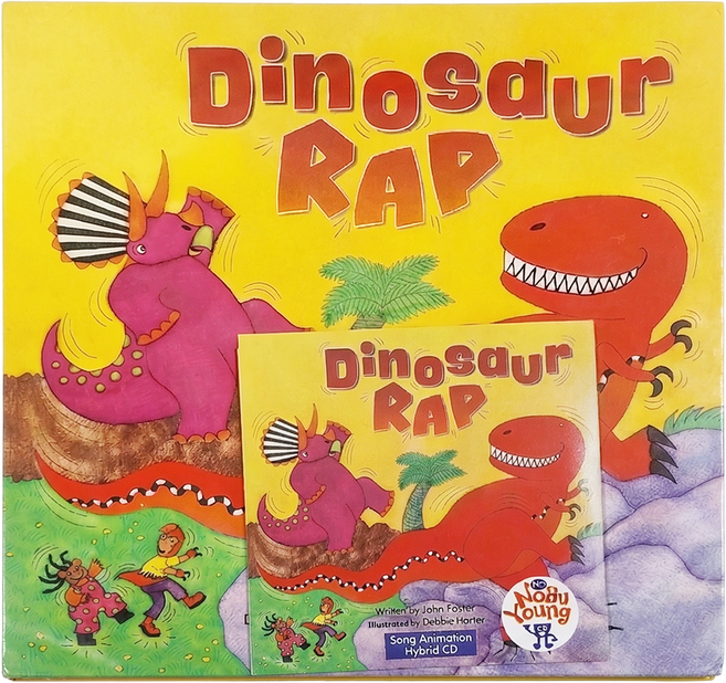 歌唱繪本 Song Animation Dinosaur Rap Paperback + Hybrid CD, 平裝書