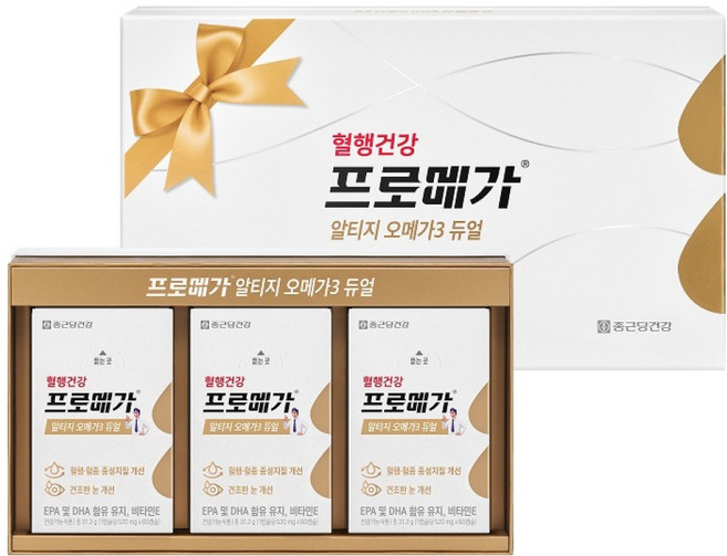 프로메가 알티지 오메가3 듀얼 선물세트 93.6g, 180정, 1개