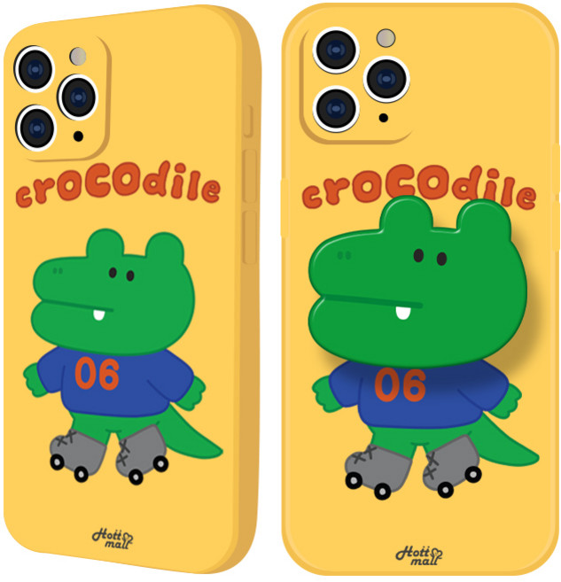 hottmall 鱷魚紋手機殼 + 手機支架套組 MOA0271