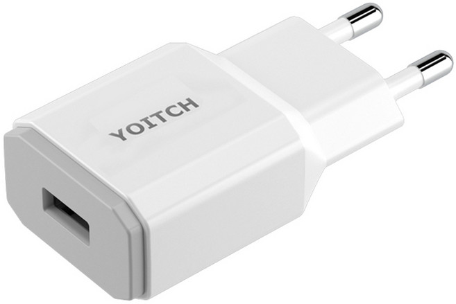 요이치 3.0 USB 고속 아답터 충전기 XM-QC3.0, 화이트, 1개