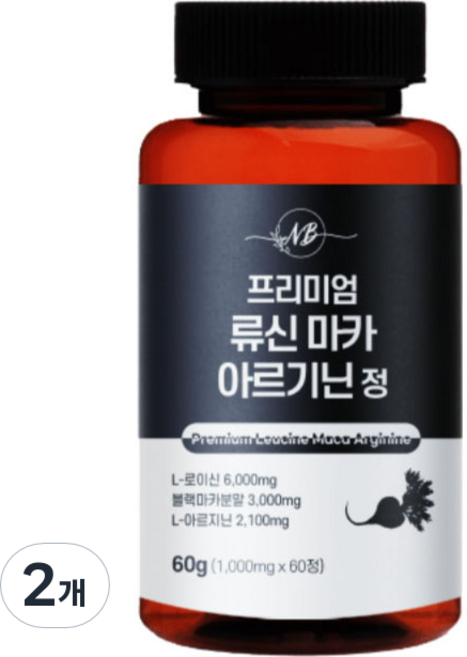 네이처발란스 류신 마카 아르기닌 정, 60정, 2개