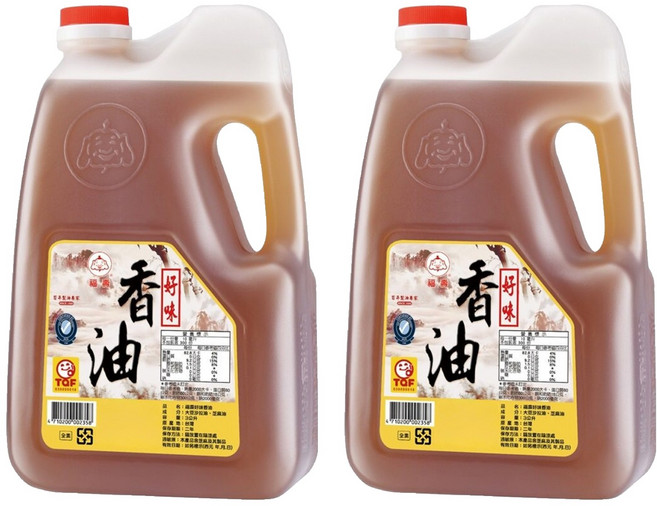 福壽實業 好味香油, 3L, 2桶