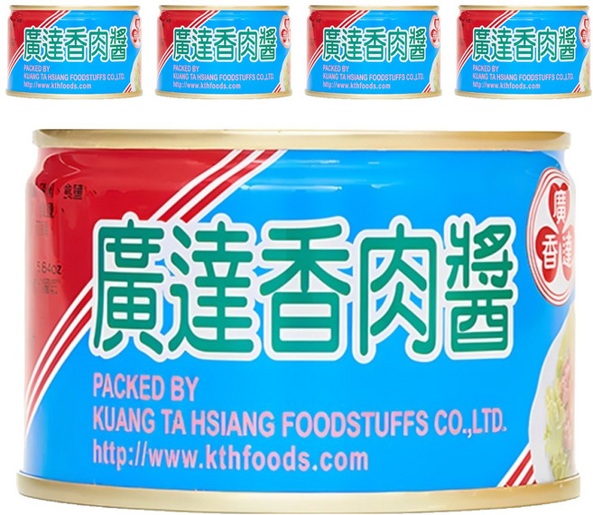 廣達香 肉醬 開罐即食 無添加防腐劑 味精和人工色素, 160g, 5罐
