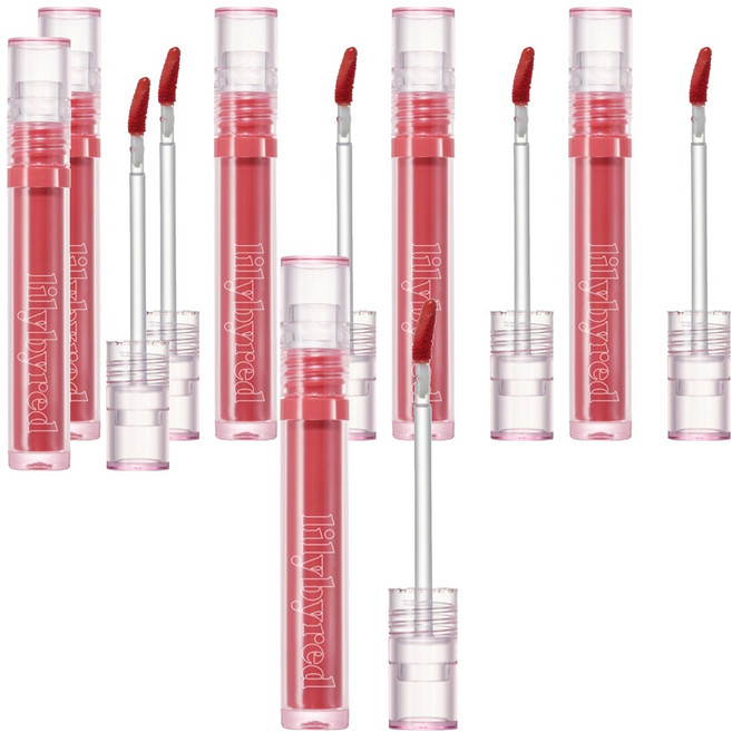 릴리바이레드 글래시 레이어 픽싱 립틴트, 01치키피키, 6개