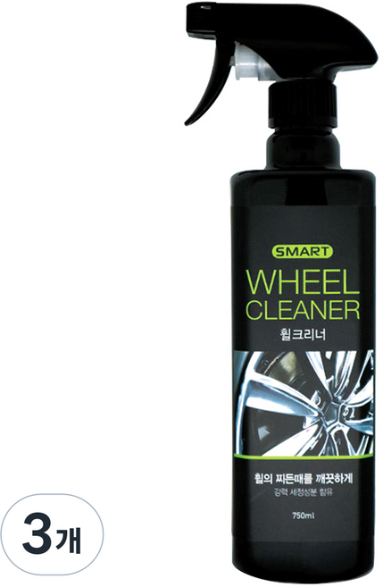 카렉스 스마트 휠크리너, 750ml, 3개