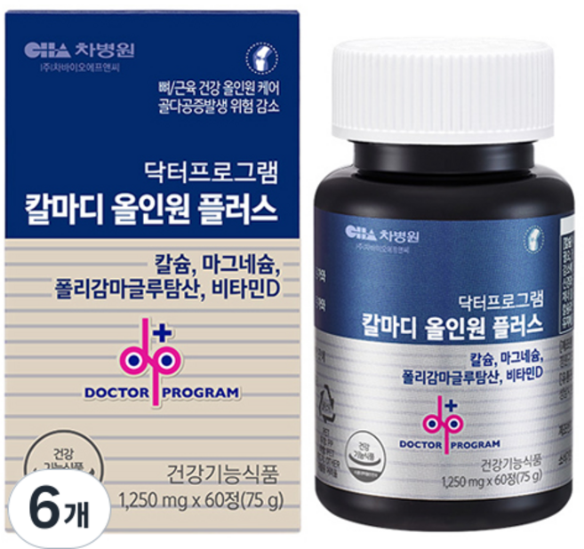 닥터프로그램 칼마디 올인원 플러스, 6개, 60정