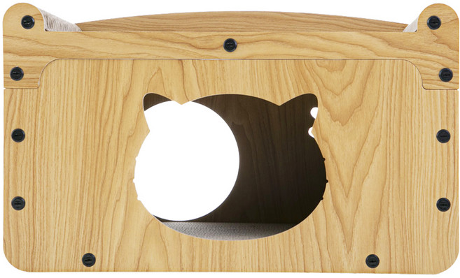 코멧 펫 고양이 스크래쳐 하우스형, 혼합색상, 1개