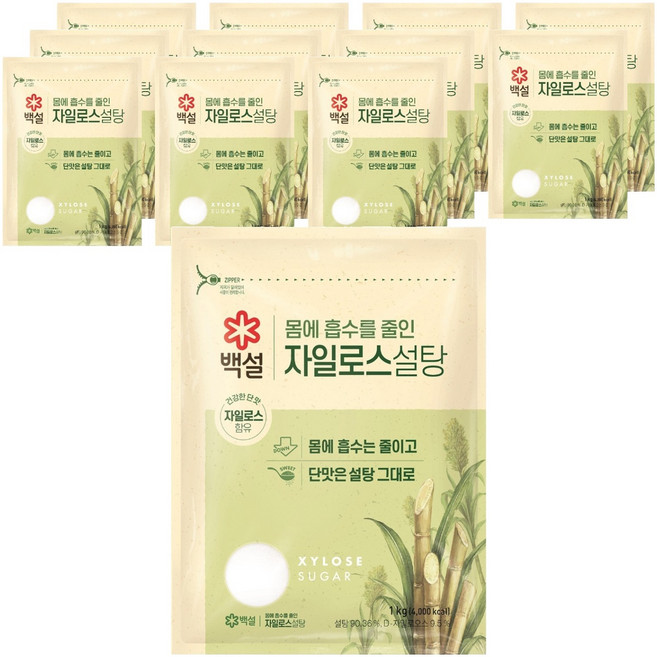 백설 자일로스 설탕, 1kg, 12개