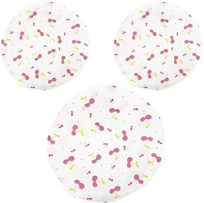 BEAUTYOUNG 妝漾 可愛浴帽 AP142A, 櫻桃, 3個