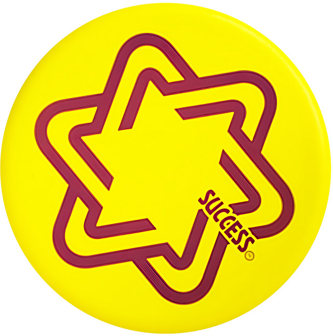 SUCCESS 成功 超軟安全飛盤 親子遊戲 環保無毒, 黃色, 1個