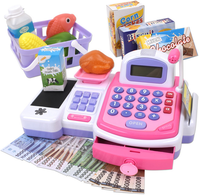 오즈토이 슈퍼 빅마이크 계산대놀이, 혼합색상, 1개