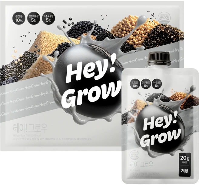 푸드올로지 헤이 그로우 곡물맛 저당 단백질 쉐이크 7p, 1개, 7회분, 280g - 쿠팡