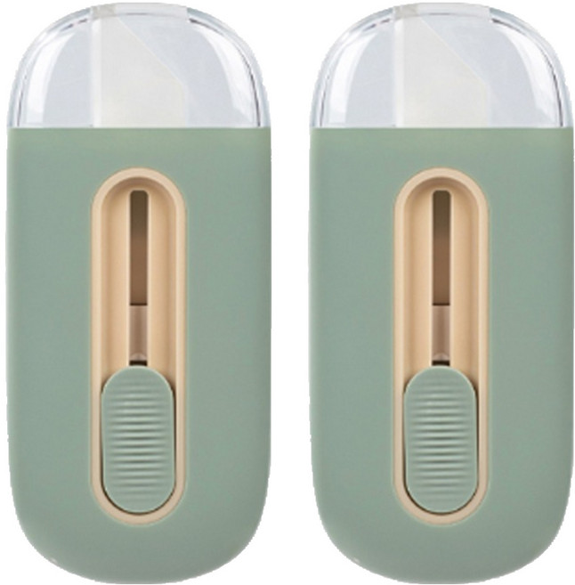 델리 포켓 세라믹 안전컷터 TD262, 그린, 2개