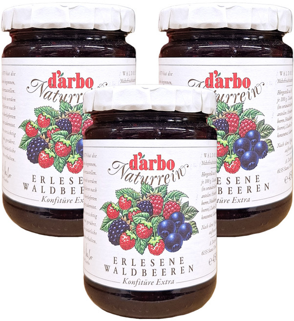 d'arbo 德寶 奧地利高品質果醬 森林莓果, 450g, 3罐