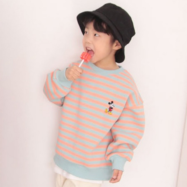 소년마켓 아동용 기모 슬기로운 미키생활 맨투맨