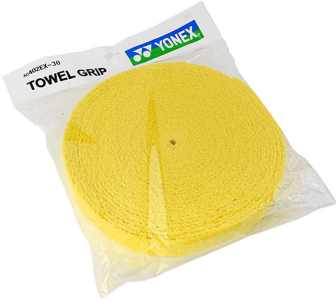 요넥스 타올그립 배드민턴라켓 그립 테이프 AC-402EX-30, 옐로우, 1개