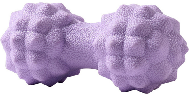 瑜珈肌肉放鬆足底花生球/按摩球/健身球/刺蝟球, 紫色, 1個