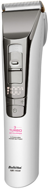 바비온 강아지 고양이 3단 터보 바리깡 이발기 클리퍼 SBC-8810, 화이트, 1개