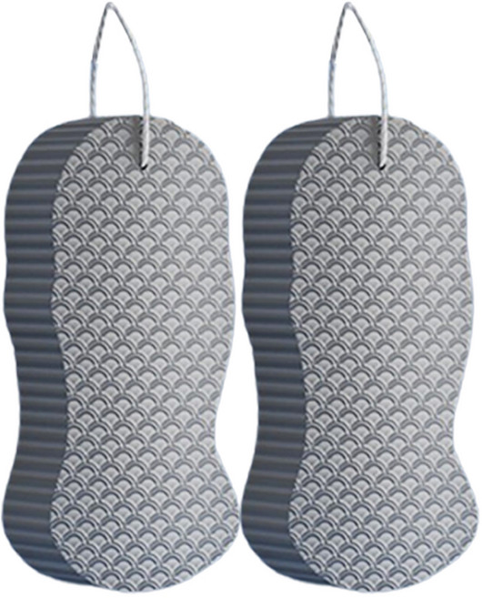 원이네 소프트 클랜징 때밀이 스펀지, 그레이, 1개입, 2개